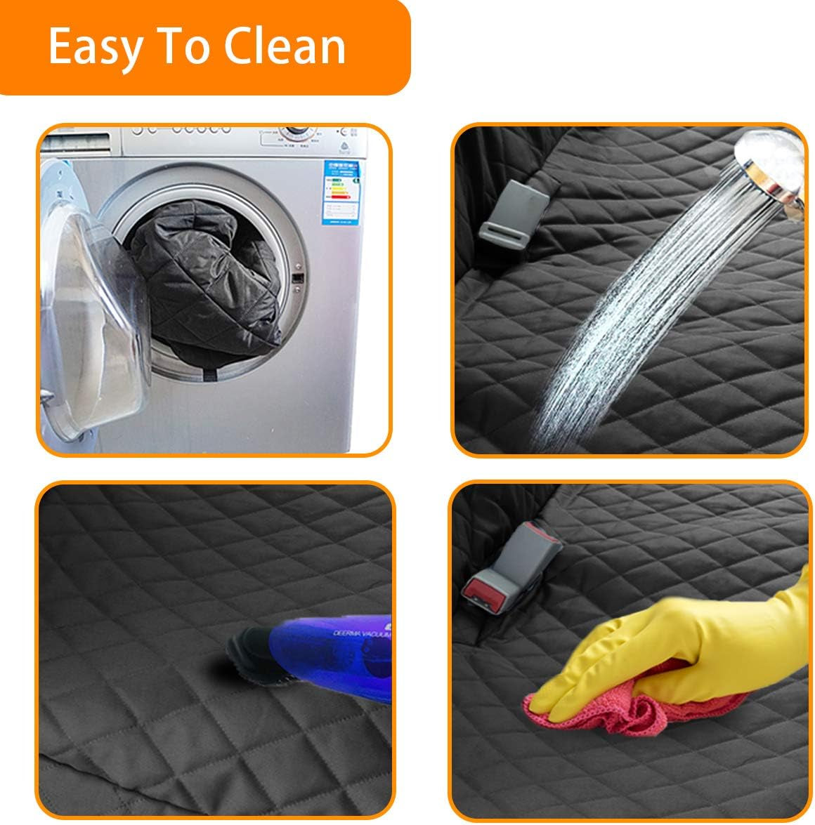 Waterproof Dog Car Seat Cover with Side Flaps