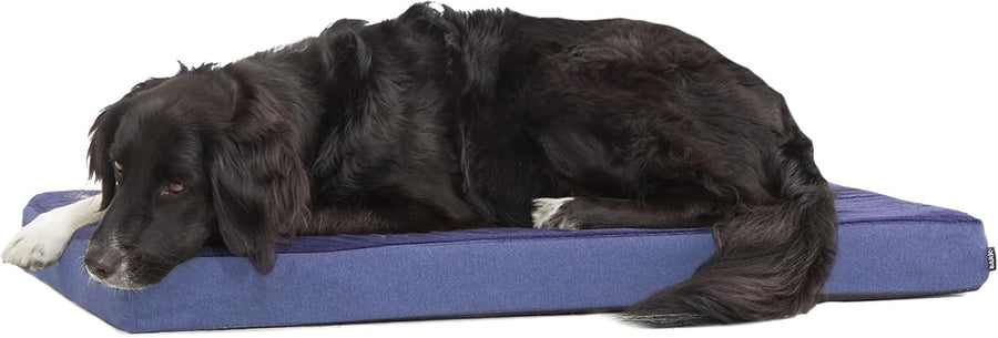 Orthopedic Memory Foam Dog Bed, Navy (Large)