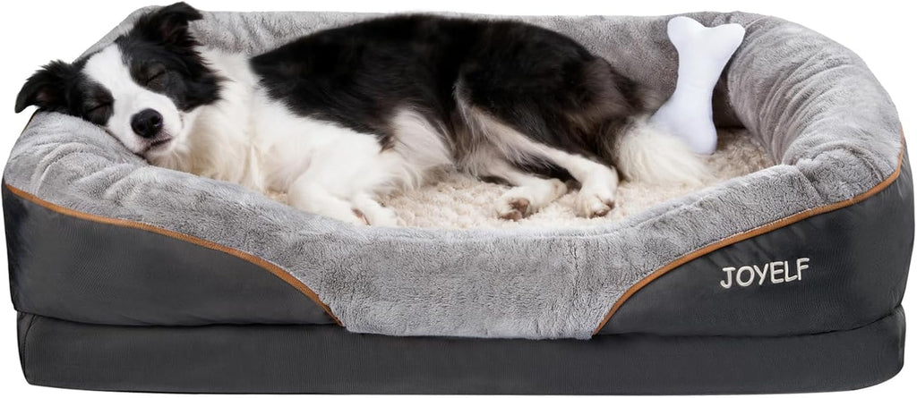 Large Memory Foam Orthopedic Dog Bed, Removable Cover