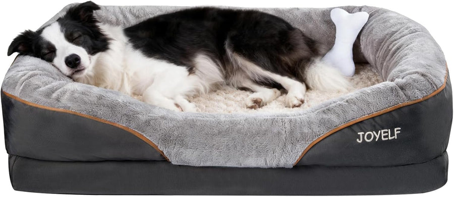 Large Memory Foam Orthopedic Dog Bed, Removable Cover