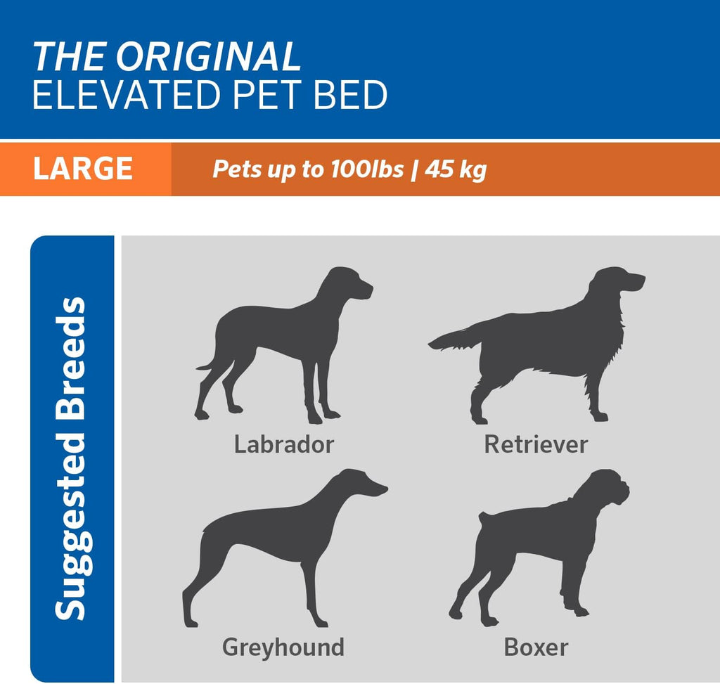 Elevated Cooling Dog Bed, Large